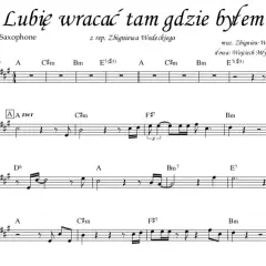 Nuty "Lubię wracać tam, gdzie byłem": Legalnie, PDF i jak grać?