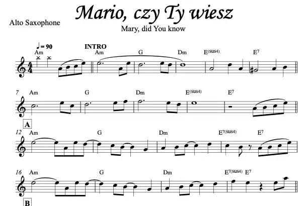 Nuty Mario czy Ty wiesz pdf pianino